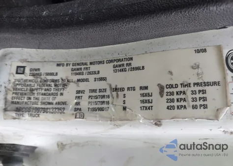 2009 Chevrolet Colorado Work Truck from USA, damaged, VIN 1GCCS199798133352